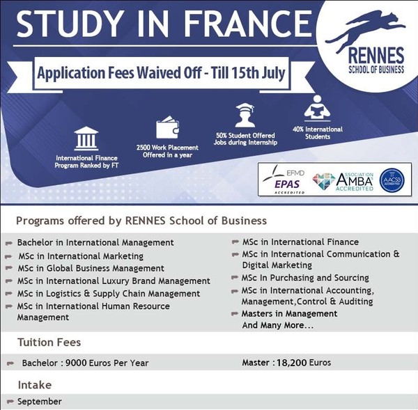 Study in Rennes School Of Business